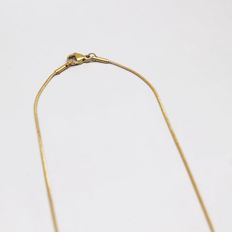 Snake thin Simple chain Necklace（Gold / 39cm）/ 2111-NC117