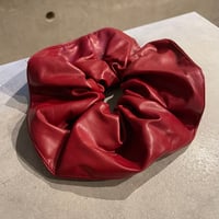 2508HA0073 /  Volume Eco leather Hair rubber（Red)