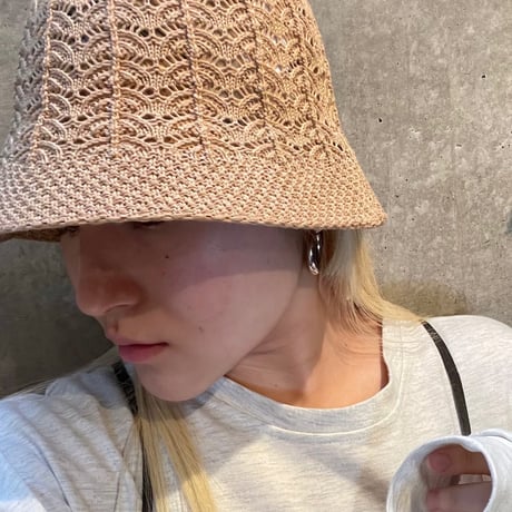 2606HW067(S) / Simple crochet Hat（Camel）