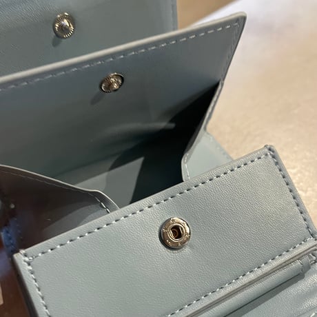 2502GS036(S)/ Ribbon Tri-fold Wallet（Blue）