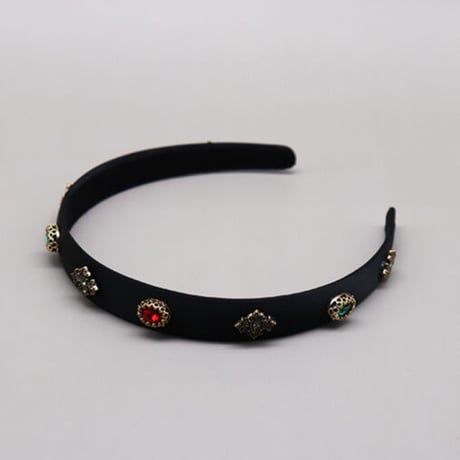 Bijou headband（Check）/ HA-034