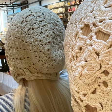 2504HW0083(S) / Crochet Knit cap（Beige）