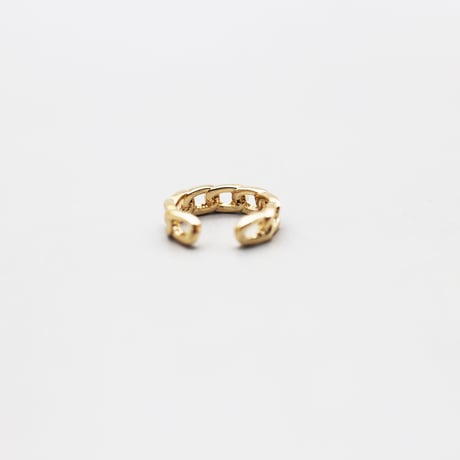 Metal Chain Oval Small  Earcuff （Gold） / EC074