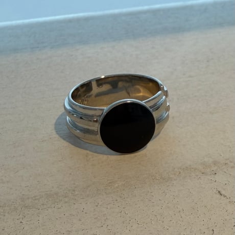 2605RG0797 / Black side open ring（Silver）
