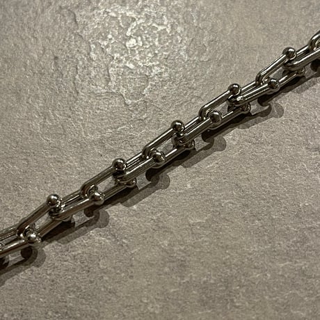 2412BR0059 / U type mini chain mantel Bracelet（Silver）
