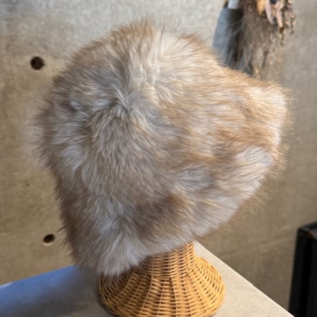2510KC1022(S) / Mix Fur Hat（Ivory/Beige）