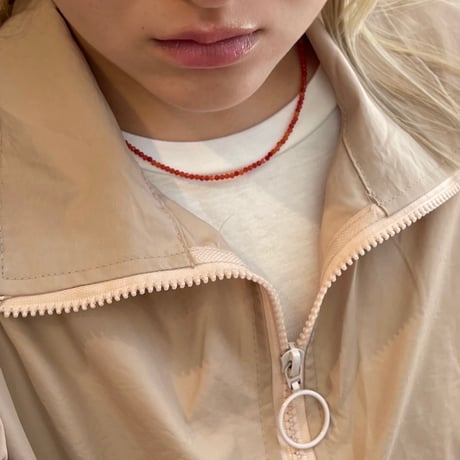 2503NC0327／ natural stone  necklace（carnelian)