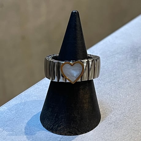 2503RG0591 / Flat Heart point ring（Silver）
