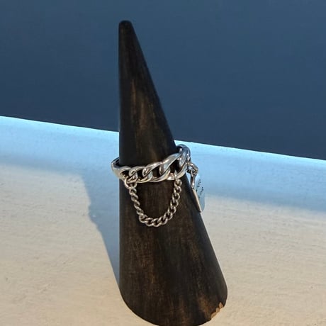 2604RG0763 / Text charm ring（Silver）
