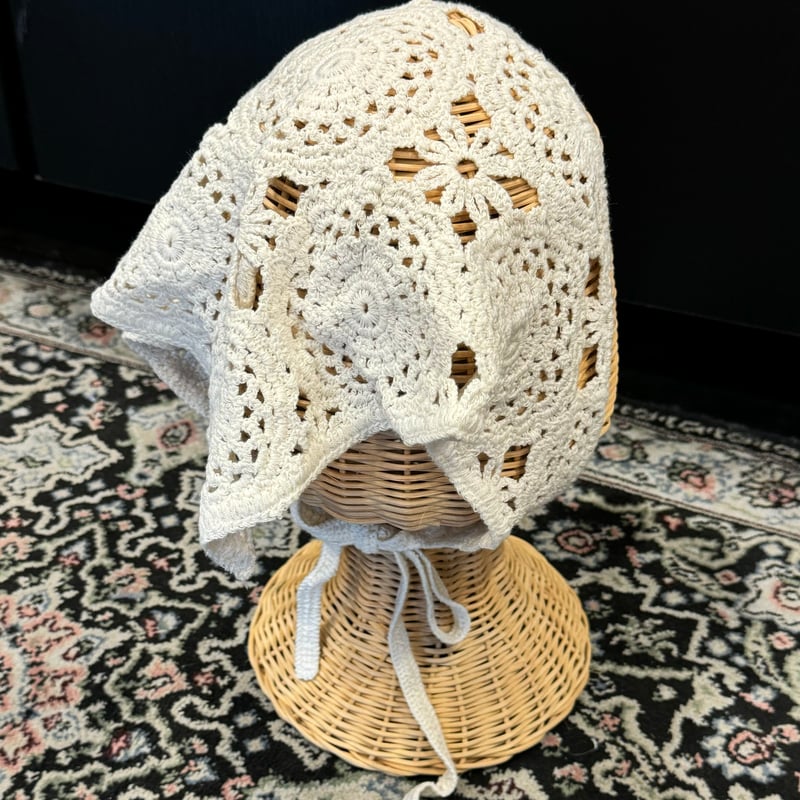 帽子 ANDMARY Baby knit babushka Ivory ANDMARY】Baby knit babushka