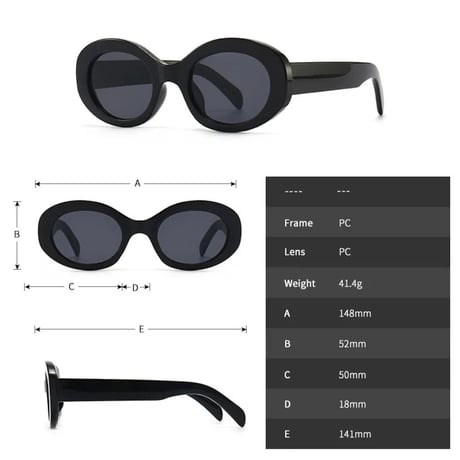 【 Select 】Vintage Oval High Quality Design Sunglasses (Wine)