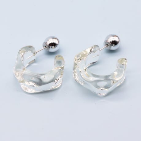 Geometric Clear Resin design Pierce（Clear）  / 2107_PR0215
