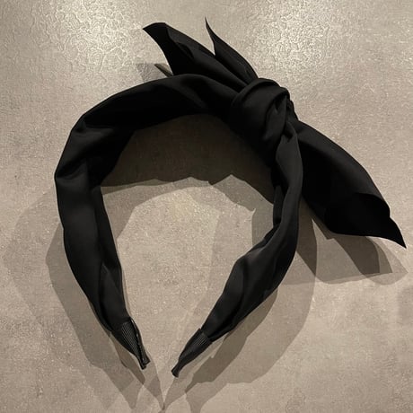 2503HA0062（S）/ Side Ribbon headband（Black)