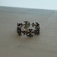 2606RG0807 / Vintage flare cross ring（Silver）