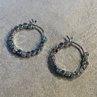 2512PR0833 / Metal beads hoop Pierce（Silver）