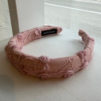 2606HA0092(S)/ Flower Lace Headband（Pink）