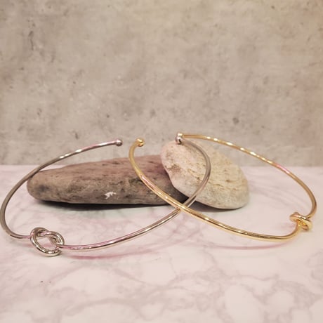 knot design choker（gold）  / 2108-NC077