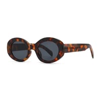 【 Select 】Vintage Oval High Quality Design Sunglasses (Leopard)