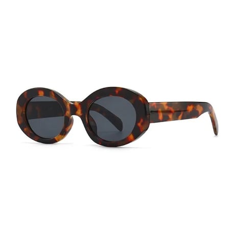 【 Select 】Vintage Oval High Quality Design Sunglasses (Leopard)