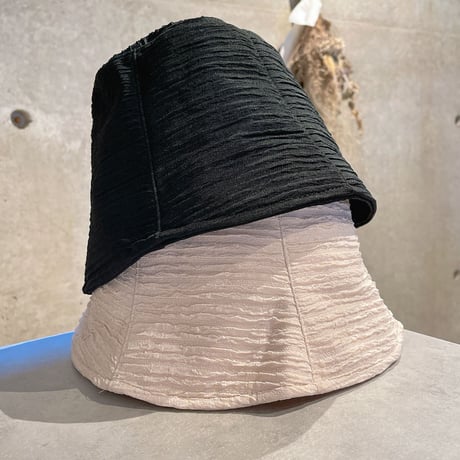 2403HW0035(S)/ shirring hat（Ivory）