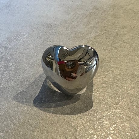 2408RG0504 / Big Heart oval ring（Silver）