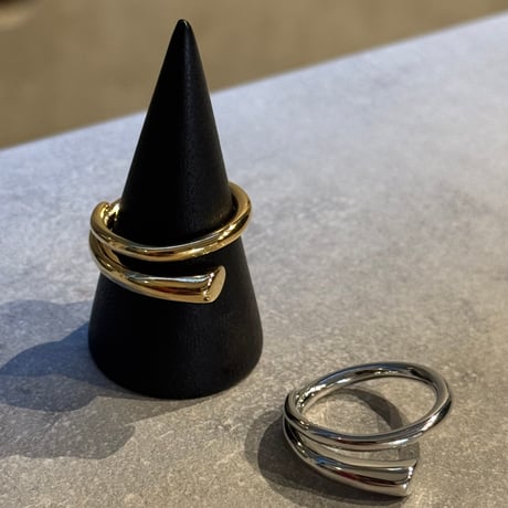 2503RG0592 / Flat  cross point ring（Gold）