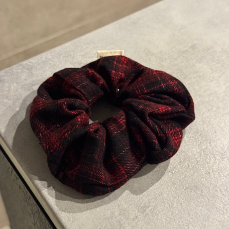 2511HA0076（S）/ Check Hair rubber（Red)