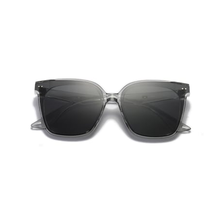 【 Select 】Square Classic Retro Polarized Sunglasses (Clear Grey)