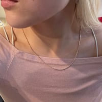2510NC0361 / Oval chain Necklace（Gold/45cm）