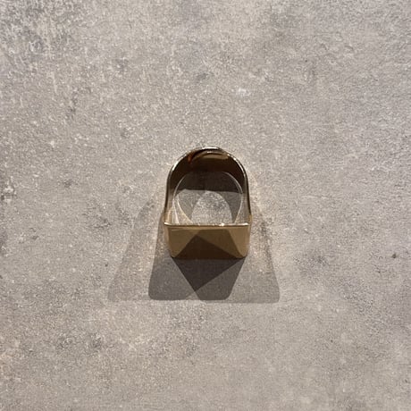 2307RG0303 /metal square ring （Gold）