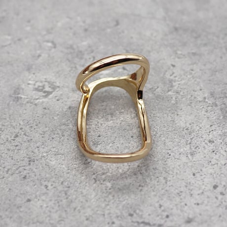 Double finger ring（GOLD） / 2101_RG0054