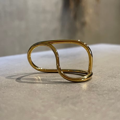 2504RG0617 / 2Way double finger ring（Gold）