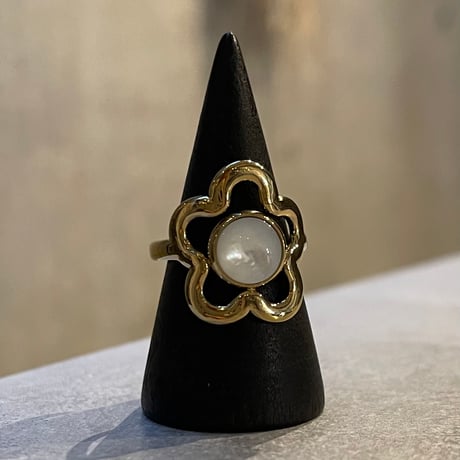 2601RG0729 / Round Flower motif ring（Gold）