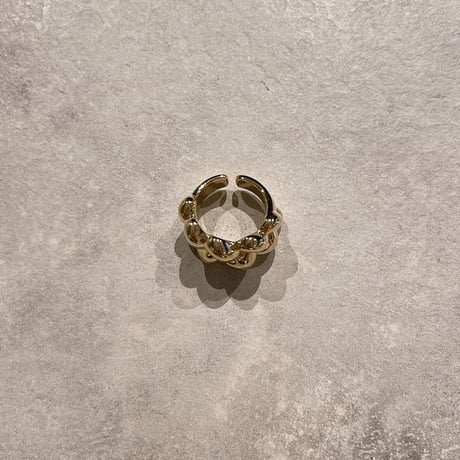2305RG0284 /twist metal ring (Gold)