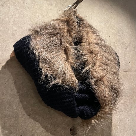 2411GS023(S)/ Knit fur Stall (Navy)