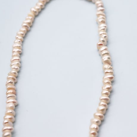Metallic Florets Freshwater Pearl Necklace（Pearl）  / 2106-NC073
