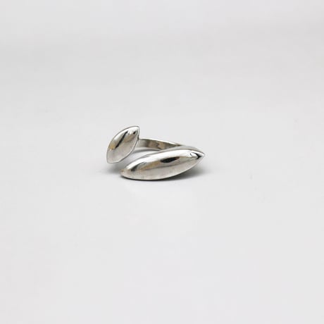 Smooth Drop Personality Open Ring（Silver） /  2111-RG145