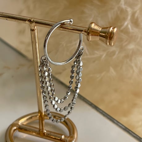 2403EC003 / Layer chain Ear Cuff（Silver）