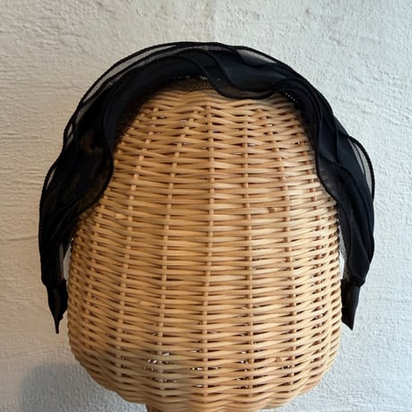 2606HA0093(S)/ Tulle Headband（Black）