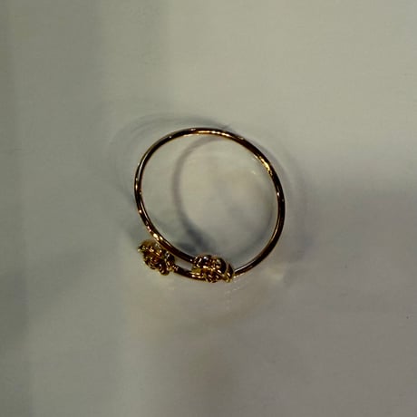 2604RG0776 / Mini flower twist ring（Gold）