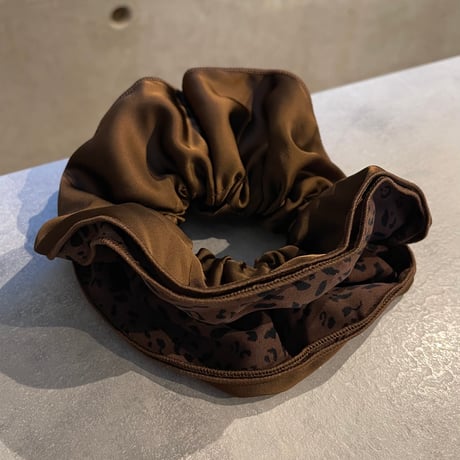 2512HA0078（S）/ Leopard Frill Hair rubber（Brown）