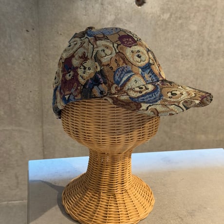 2508HW0098(S) / Jacquard Bear Cap（Navy）