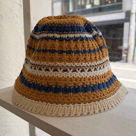 2411KC130002BB(S) / Border crochet Hat（Beige）
