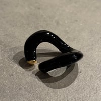 2504EC019 /  color wave Ear Cuff（Black）