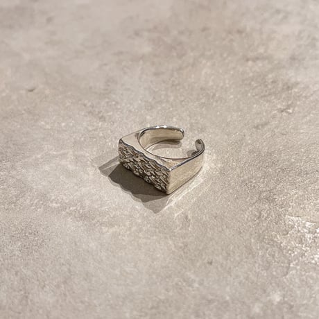 Stitch square ring（Silver） / 2210-RG0211