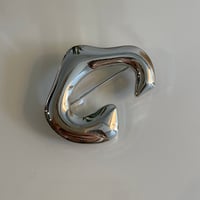 2403OT001 / C  shape brooch（Silver）