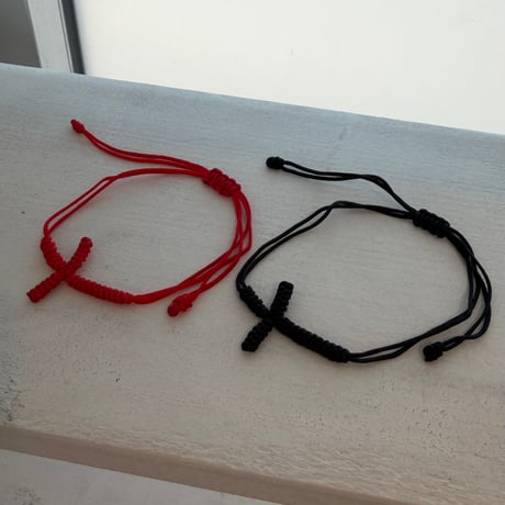2604BR0123 / Cross Friendship Bracelet（Red）