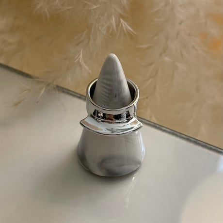 2403RG0414 / Fan shape design ring（Silver）