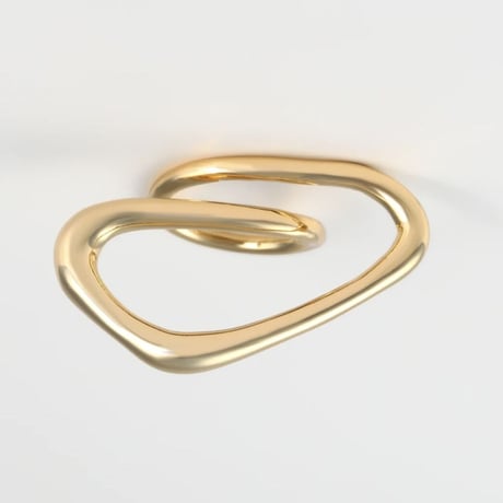 【Nothing And Others/ナッシングアンドアザーズ】Nuance line triangle Ring（Gold） / C42210044