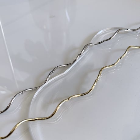 Wave design necklace（Gold）/ 2203_NC0132